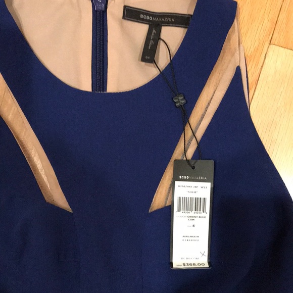 BCBGMazAzria Solie Tulle-Insert Cutout Dress - Picture 3 of 6